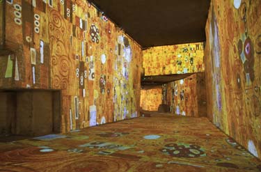 Spectacle Klimt des carrières de Lumière