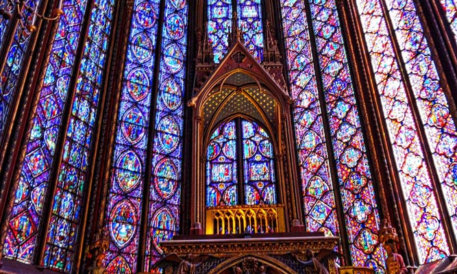 Le chevêt de la Sainte-Chapelle