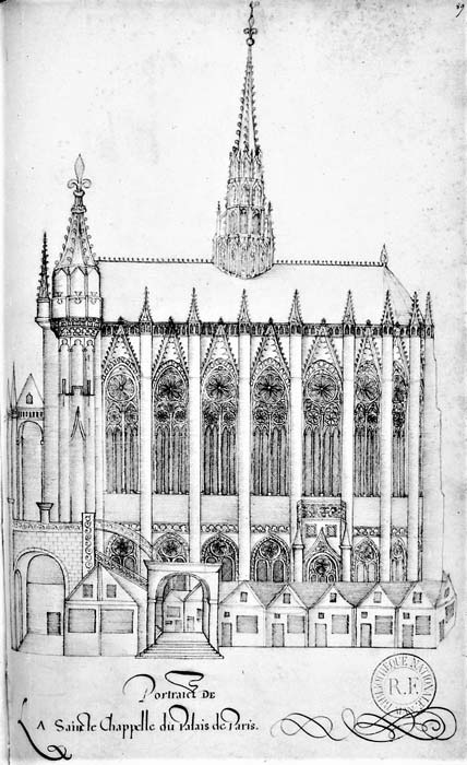 Dessin de la Sainte-Chapelle - 1583-1587