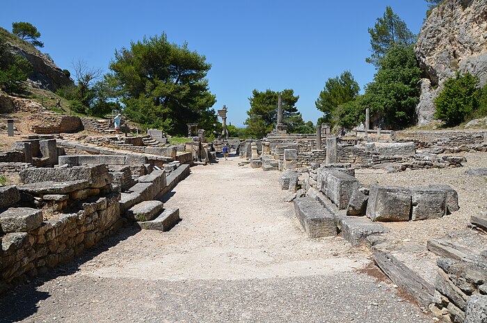 la rue principale de Glanum