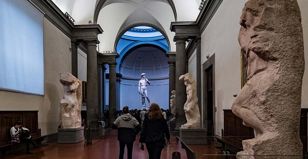 Le david dans la galerie principale, musée de l\_académie