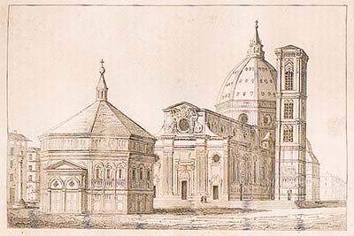 Gravure de la Cathédrale de Florence