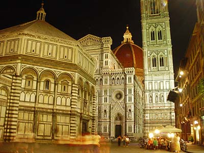 La Cathédrale de Florence de nuit