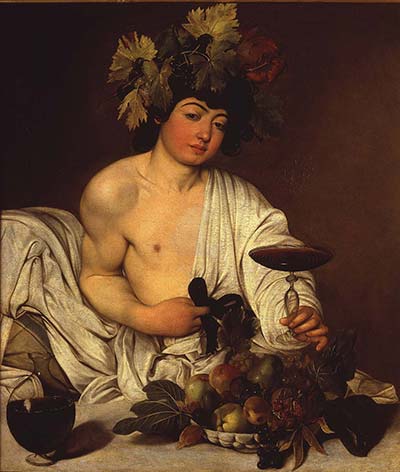 Bacchus, Le Caravage, musée des Offices