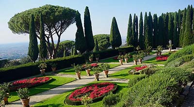 Autre vue des jardins du musée du Vatican